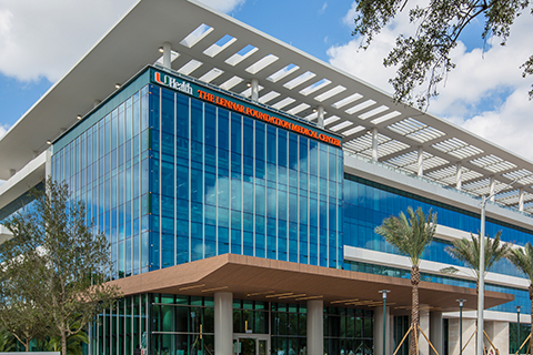 The Lennar Foundation Medical Center on the University of Miami Coral Gables campus.